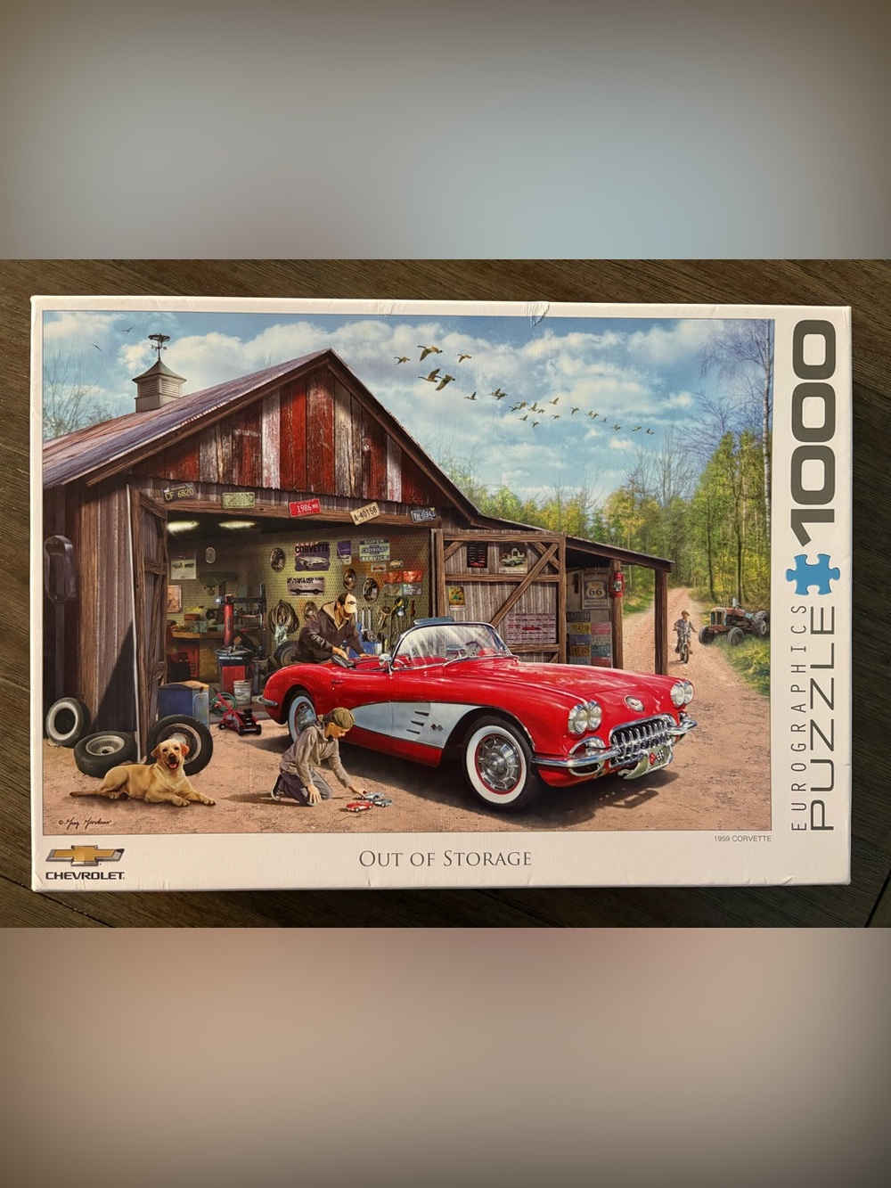 Eurographics 1959 Corvette "Out of Storage" 1000 piece puzzle